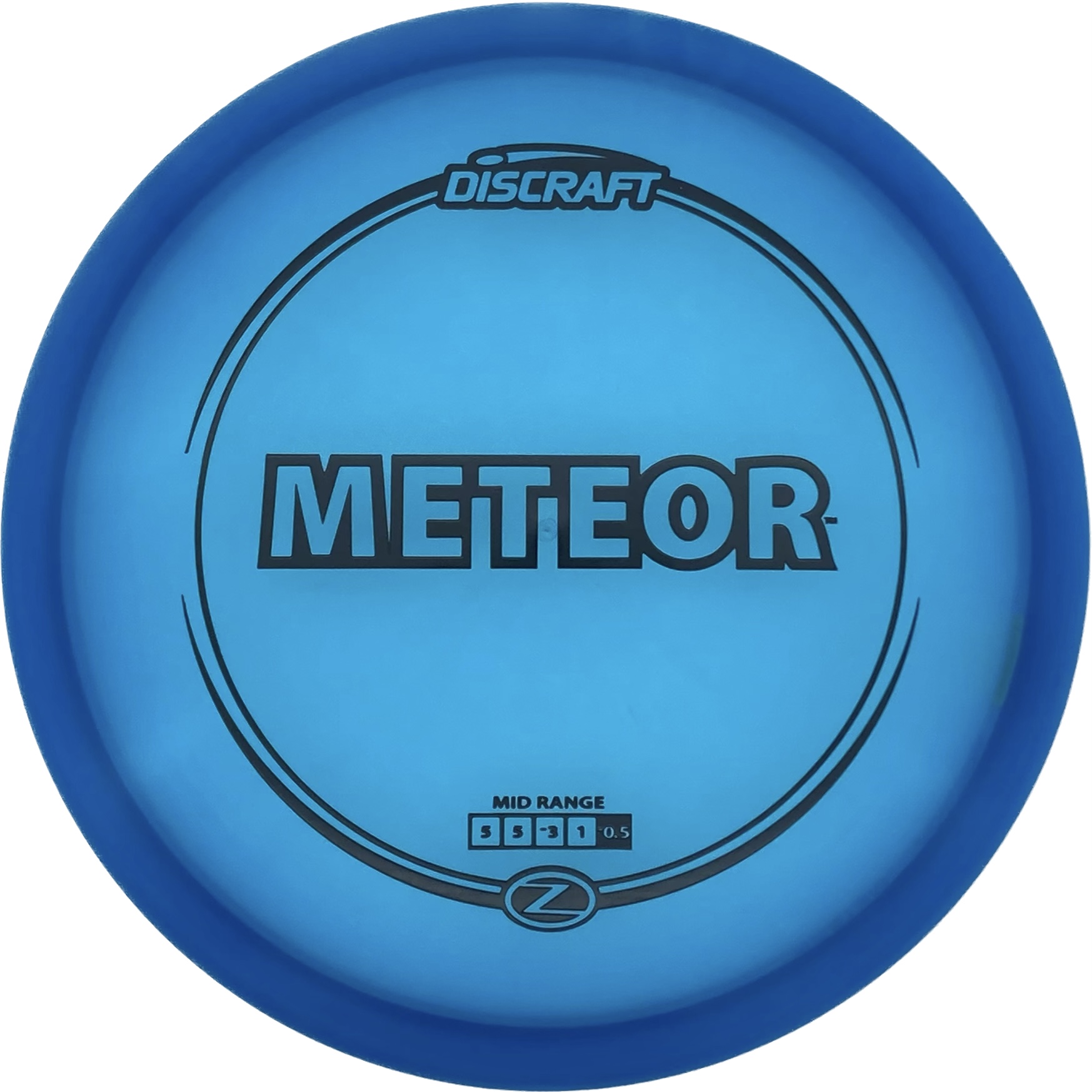 Discraft's Z Meteor (Blue w/ Black Stamp)